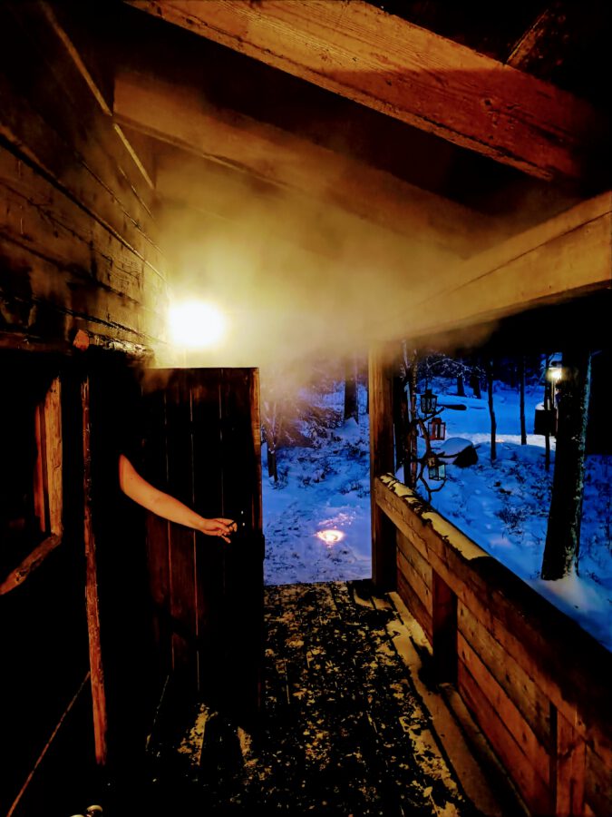 Sauna talvella